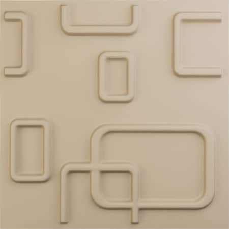 Ekena Millwork 11 7/8"W x 11 7/8"H Oslo EnduraWall Decorative 3D Wall Panel, Smokey Beige (12-Pack for 11.76 Sq. Ft.